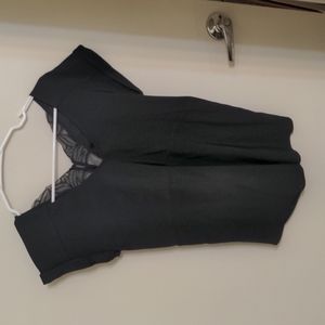 Satin lace back Express top